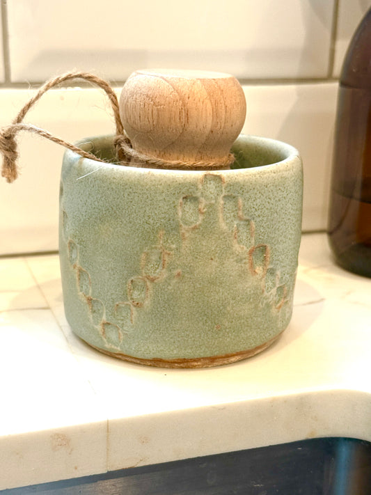 Scrub Brush and Geometric Holder