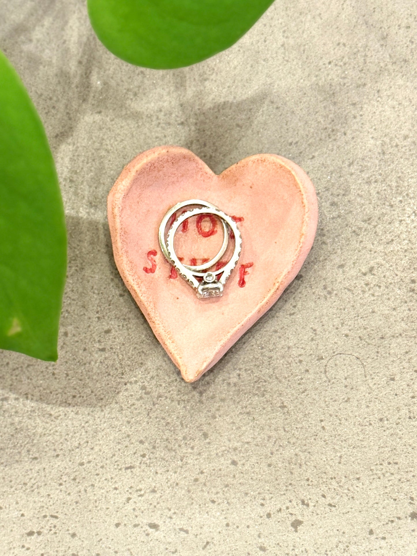 Conversation Heart Ring Dish