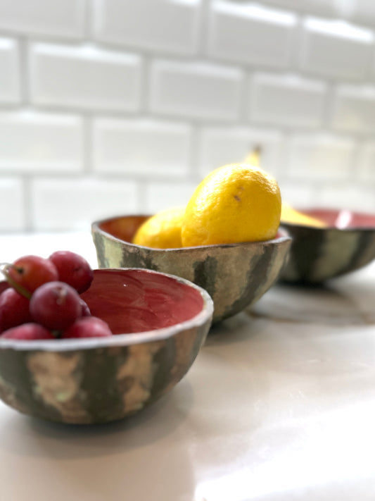 Watermelon Bowls (set of 3)