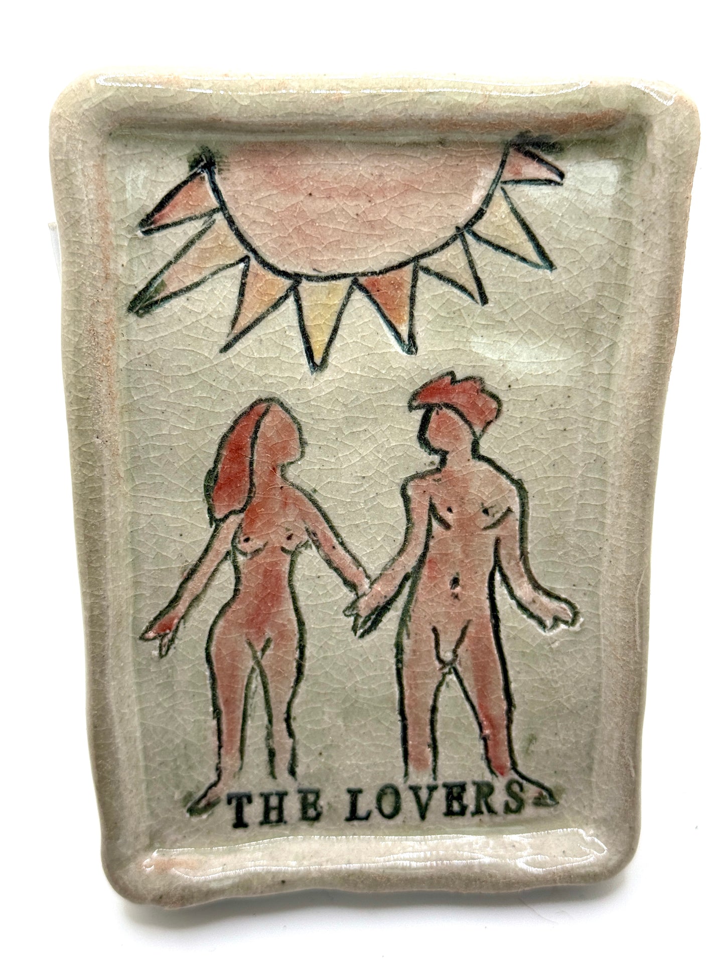 Tarot Card Tray - The Lovers